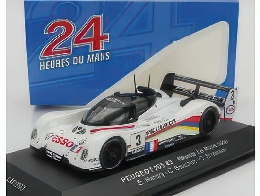 PEUGEOT 905 EVO1B 3.5L V10 TEAM PEUGEOT TALBOT SPORT N 3 24h WINNER LE MANS 1993 G.BRABHAM C.BOUCHUT E.HELARY WHITE BLACK/IXO 1/43ミニカー