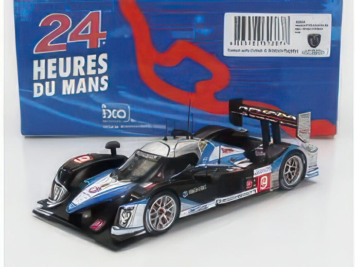 PEUGEOT 908 HDI FAP 5.5L TURBO V12 TEAM PEUGEOT SPORT TOTAL N 9 WINNER 24h LE MANS 2009 DAVID BRABHAM MARC GENE ALEXANDER WURZ BLACK BLUE SILVER/IXO 1/43ミニカー