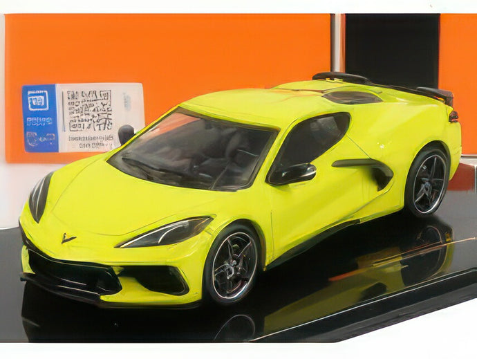 CHEVROLET CORVETTE C8 STINGRAY COUPE 2020 YELLOW/IXO 1/43ミニカー