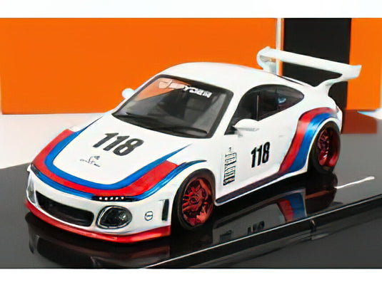 PORSCHEポルシェ 911 997 COUPE N 118 MARTINI RACING 1999 - WHITE BLUE RED /IXO  1/43 ミニカー