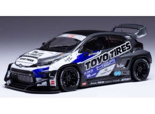 トヨタ Pandem GR ヤリス Toyo ブラック/ホワイト/ブルー/ IXO  1/43 ミニカー