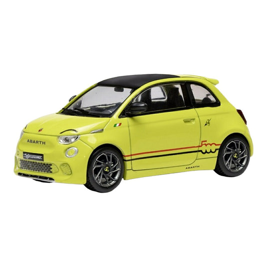 Fiatフィアット 500e Abarthアバルト 2024 イエロー / IXO 1/43 ミニカー