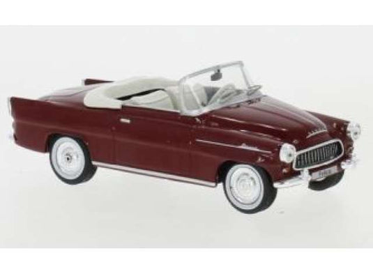 1959 シュコダ フェリシア ロードスター ダークレッド Skoda Felicia / IXO 1/43 ミニカー