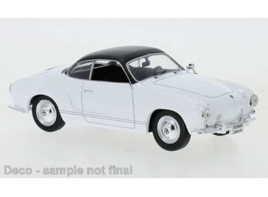 1962 フォルクスワーゲン カルマンギア クーペ ホワイト/ブラック VW / IXO 1/43 ミニカー