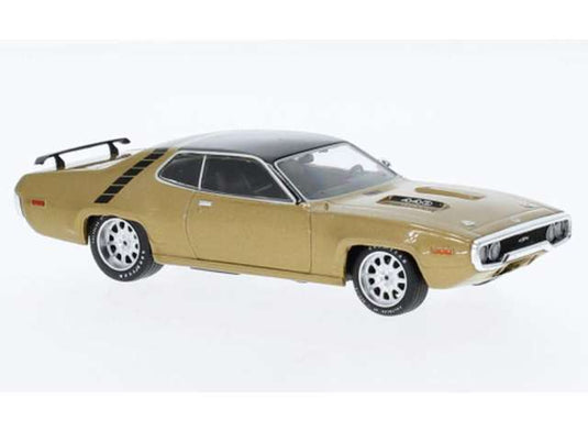 1971 プリムス GTX ランナー ゴールド Plymouth GTX ミニカー / IXO 1/43 ミニカー