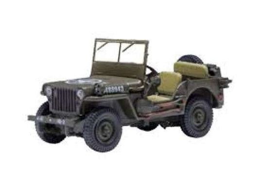 1943 ジープ ウィリス MB グリーン ミリタリー車両 ジープ ミニカー / IXO 1/43 ミニカー