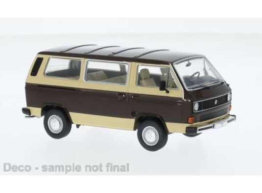 1981 フォルクスワーゲン T3 カラベル ブラウン/ベージュ VW T3 ミニカー / IXO 1/43 ミニカー