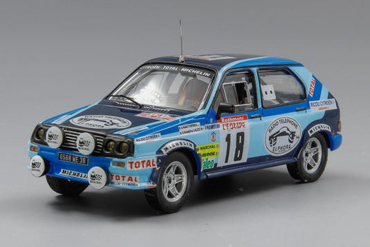 Citroen Visa Chrono No.18 Rally Tour de Corse 1983 A.Coppier/J.Laloz/ IXO 1/43 ミニカー