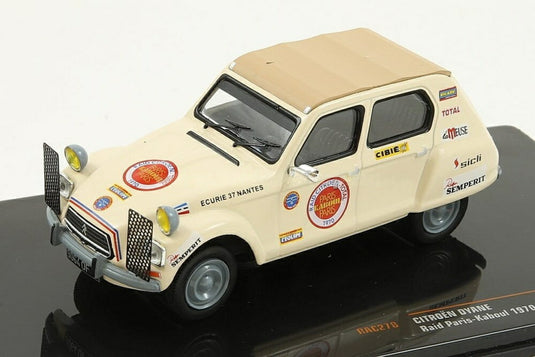 Citroen Dyane Raid Paris - Kabul 1970/ IXO 1/43 ミニカー