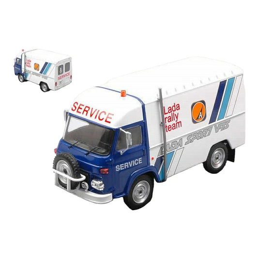 AVIA アヴィア A21F Ladaラダ Service Team VFTS ホワイト/ブルー / IXO 1/43 ミニカー