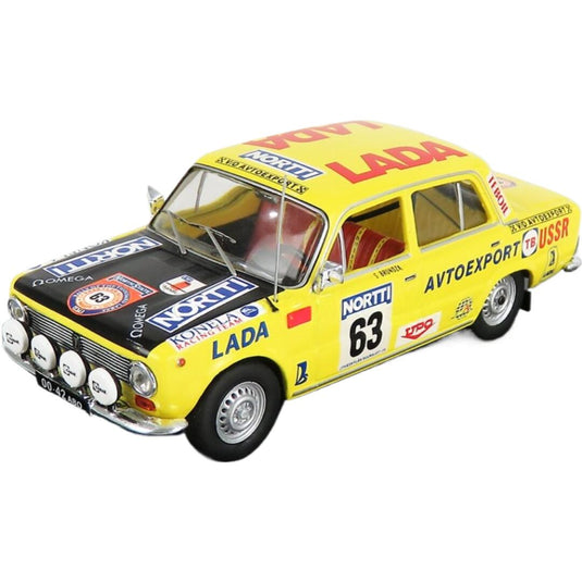 【予約】 Lada Fiatラダフィアット 1300 No.63 Rally 1000 Lakes 1975 S.Brundza A.Zvingevich イエローマットブラック / IXO 1/43 ミニカー