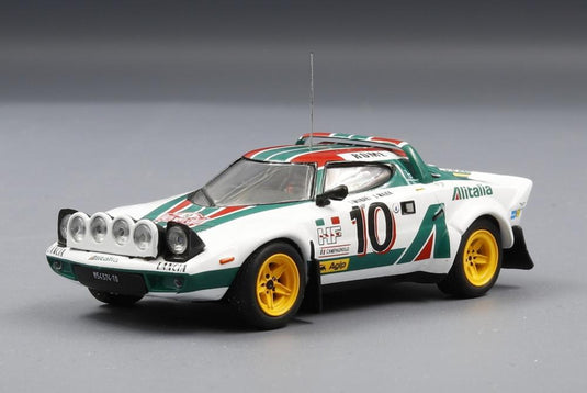 Lancia Stratos HF No.10 Lancia Alitalia racing team Alitalia Rallye WM Rallye Monte Carlo 1976 S.Munari/S.Maiga/ IXO 1/43 ミニカー
