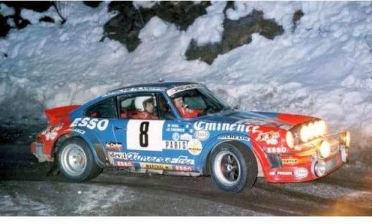 1982 ポルシェ 911 SC No.8 Team Almeras Rally Monte Carlo Therier／Val ブルー／レッド/ IXO  1/43 ミニカー