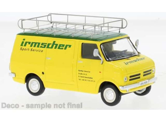 Bedford Blitz ラリーアシスタンス Opel-Irmscher イエロー/グリーンミニカー/ IXO1/43