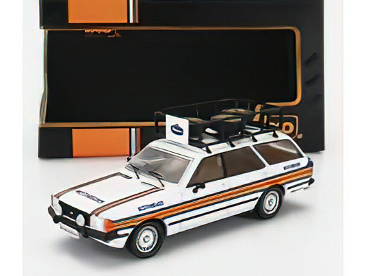 FORD ENGLAND - GRANADA MKII TOURER TEAM ROTHMANS RALLY ASSISTANCE 1980 - WHITE BLUE YELLOW /IXO 1/43 ミニカー