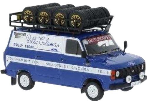 FORD ENGLAND TRANSIT MKI バン ビリーコールマン ラリーアシスタンス 1975 ブルー ホワイト/ IXO 1/43 ミニカー