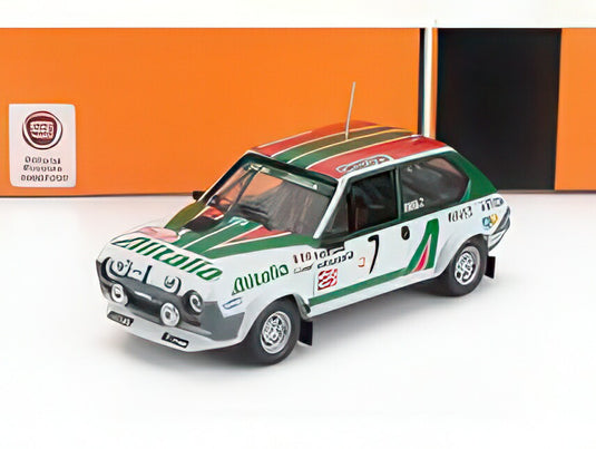 FIAT RITMO 75 ABARTH ALITALIA (ナイトバージョン) N 7 RALLY MONTECARLO 1979 ペール・エクルンド ハンス・シルバン ホワイト グリーン レッド/ IXO 1/43 ミニカー