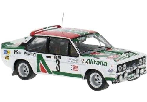 FIAT 131 ABARTH ALITALIA N3 3位 ラリーモンテカルロ 1979 M.アレン ホワイト グリーン レッド/ IXO 1/43 ミニカー