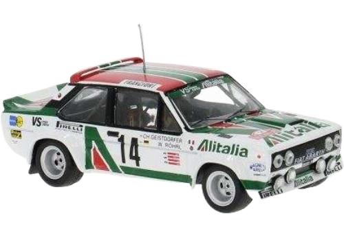 FIAT 131 ABARTH ALITALIA N14 ラリーモンテカルロ 1981 D.チェラート ホワイト グリーン レッド/ IXO 1/43 ミニカー