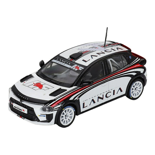 【予約】 Lanciaランチア Ypsilonイプシロン HF Rally4 テストカー 2024 Miki Biasion ホワイト ブラック レッド / IXO 1/43 ミニカー