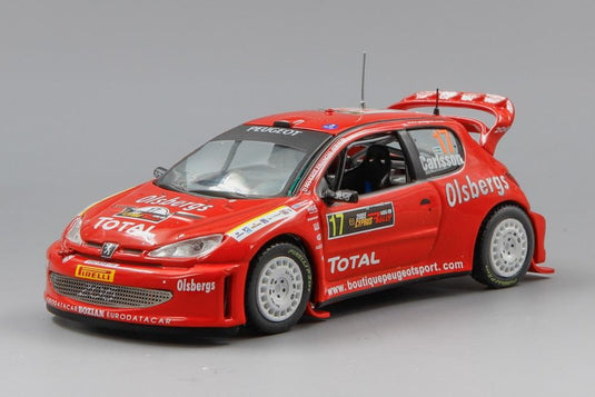 Peugeot 206 WRC No.17 Rally Cyprus 2005 D. Carlsson - M. Andersson/ IXO 1/43 ミニカー
