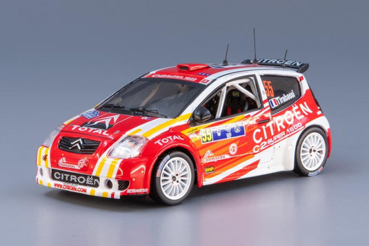 Citroen C2 S1600 No. 55 Winner Tour de Corse 2006 JWRC B. Tirabassi JJ.Renucci/ IXO 1/43 ミニカー