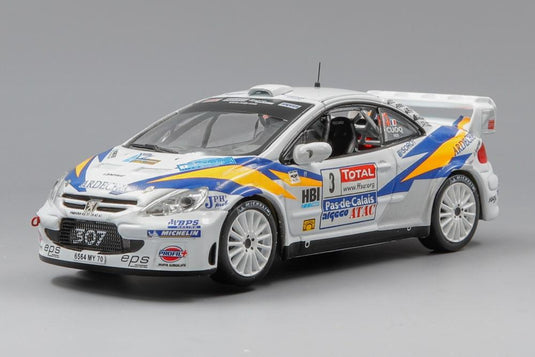 Peugeot 307 WRC No.3 Winner Rally Touquet 2006 (France) J.M.Cuoq / G. Pain/ IXO 1/43 ミニカー