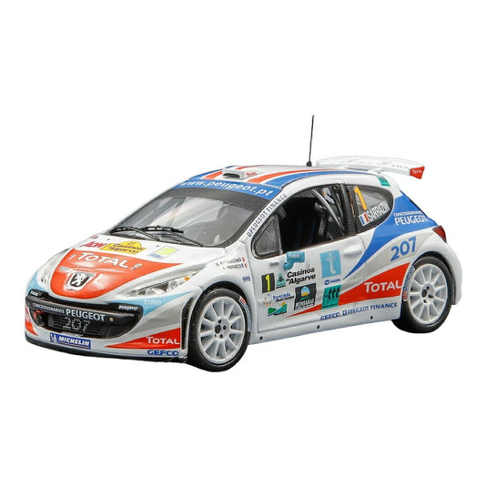 Peugeotプジョー 207 S2000 No.1 Rally Casinos Algarve 2007 S. Sarrazin J. Renucci ダイキャストモデル ミニカー /IXO 1/4