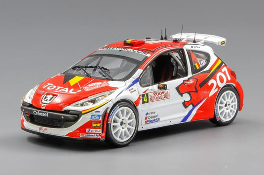 Peugeot 207 S2000 No. 4 2nd Rally Monte Carlo 2009 F.Loix / I. Smets/ IXO 1/43 ミニカー