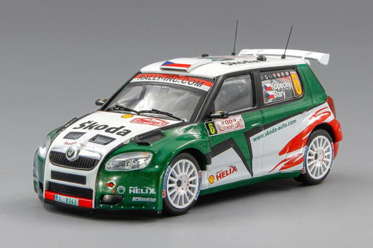 Skoda Fabia S2000 No.6 4th Rally Monte Carlo 2009 J.Kopecky / P. Stary/ IXO 1/43 ミニカー