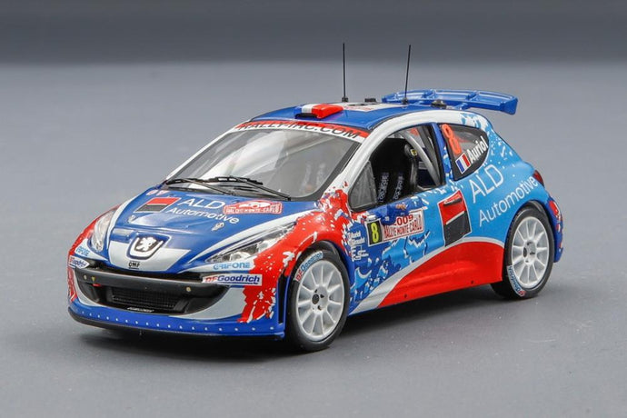 Peugeot 207 S2000 No. 8 Rally Monte Carlo 2009 D. Auriol - Diraudet/ IXO 1/43 ミニカー