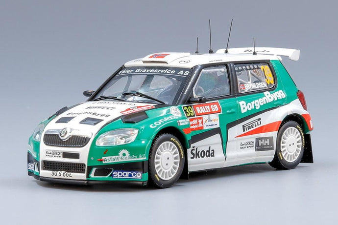 Skoda Fabia S2000 No.39 Rally Wales GB E. Brynildsen / D. Giraudet/ IXO 1/43 ミニカー