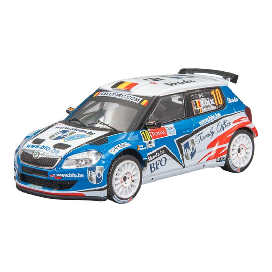 Skodaシュコダ Fabiaファビア S2000 No.10 Rally Ypres 2010 F.Loix F.Miclotte ダイキャストモデル ミニカー /IXO 1/43