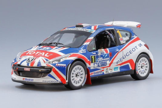 Peugeot 207 S2000 No.1 Winner of Sata Rally Acores 2010 K. Meeke / P. Nagle/ IXO 1/43 ミニカー