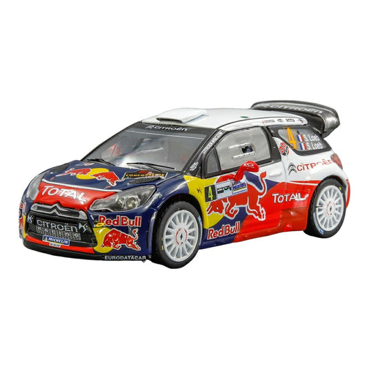 Citroenシトロエン DS3 WRC No.4 Winner Monza Rally 2011 S.Loeb ダイキャストモデル ミニカー /IXO 1/43