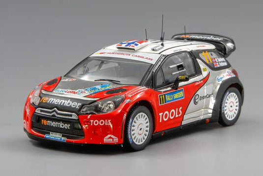 Citroen DS3 WRC No.11 Rally Sweden 2011 P.Solberg / C. Patterson/ IXO 1/43 ミニカー