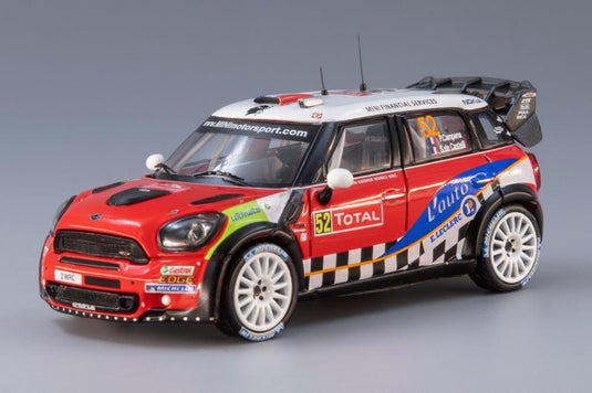 Mini John Cooper Works No.52 Monte Carlo 2012 Pierre Campana Sabrina de Castelli/ IXO 1/43 ミニカー