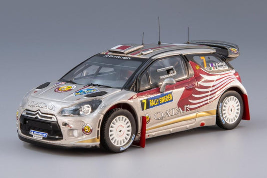 Citroen DS3 WRC No.7 Rally Sweden 2012 N. Al Attiyah G. Bernacchini/ IXO 1/43 ミニカー