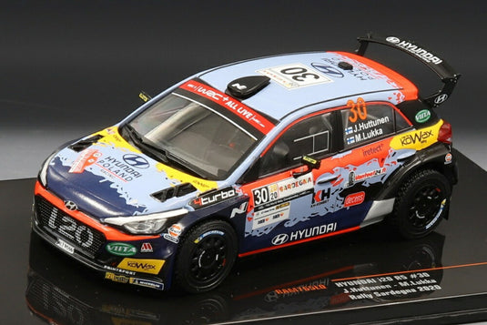 Hyundai i20 R5 ラリーサルディニア 2020 30号車 J.Huttunen M.Lukka/ IXO 1/43 ミニカー