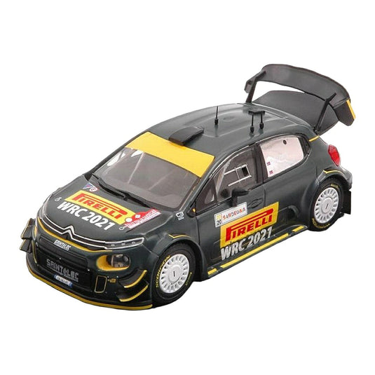 Citroenシトロエン C3 WRC ラリーサルデーニャ 2020 P.ソルベルグ A.ミケルセン No.20 グレー / IXO 1/43 ミニカー