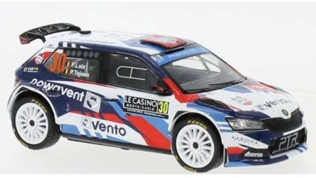 2022 シュコダ ファビア Rally 2 Evo #30 F. Loix／P.Tsjoen WRC Rally Monte Carlo/ IXO  1/43 ミニカー