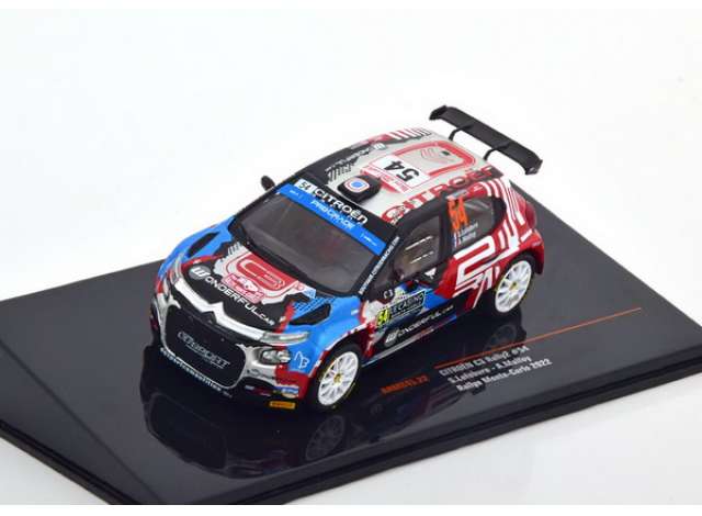 2022 Citroen C3 Rally 2 #54 S.ルフェーブル/A.マルフォイ WMラリーモンテカルロミニカー/ IXO1/43