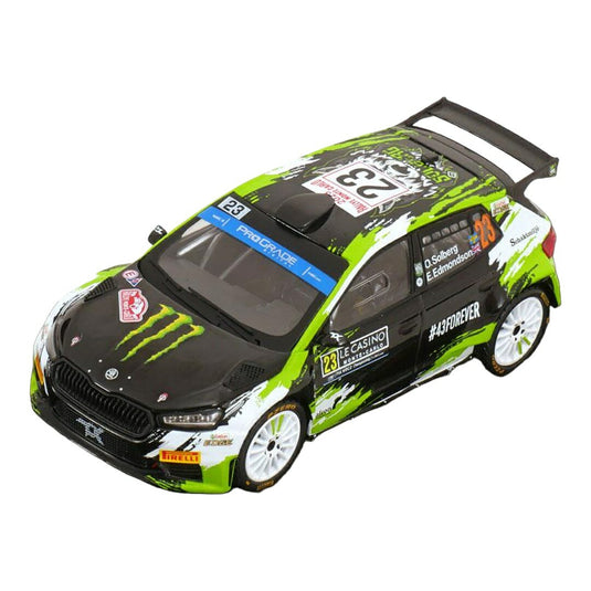 Skodaシュコダ Fabiaファビア Rally2 2023 No.23 Rally Monte Carloモンテカルロ Solberg Edmondson / IXO 1/43 ミニカー