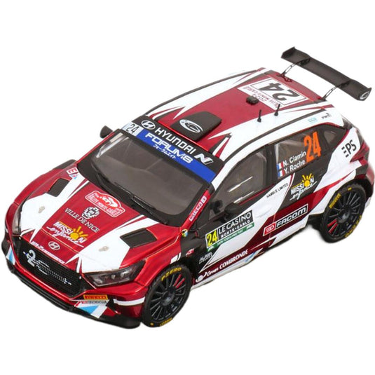 Hyundaiヒョンデ i20 N Rally2 No.24 Rally Monte Carloラリー・モンテカルロ 2024 Ciamin/Roche / IXO 1/43 ミニカー