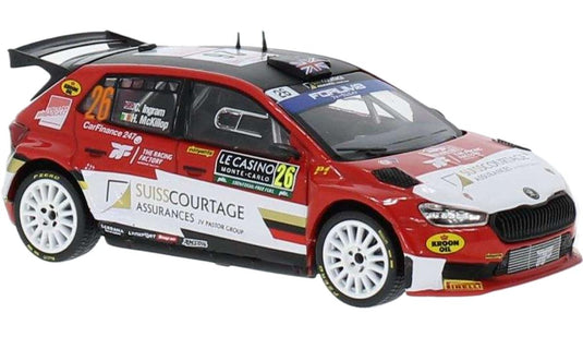 Skoda Fabia Rally2 No.26 C. Ingman / IXO 1/43 ミニカー