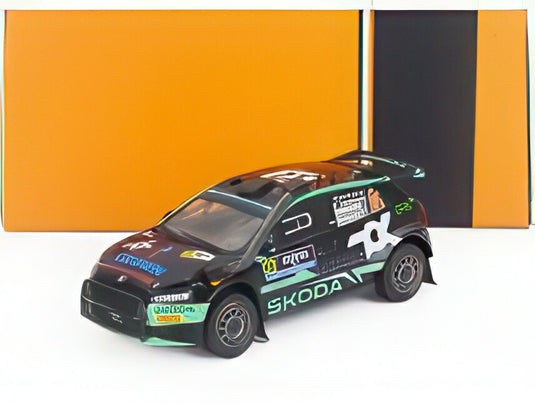 SKODA ファビア ラリー2 EVO チーム トークスポット WRT 22号車 ラリー サファリ ケニア 2024（シュノーケル） ガス・グリーンスミス ヨナス・アンダーソン ブラック グリーン/ IXO 1/43 ミニカー