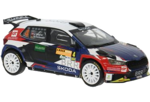 ラリーWM Skoda Fabia Rally2 No4 J Wagner H Ostlender / IXO 1/43 ミニカー
