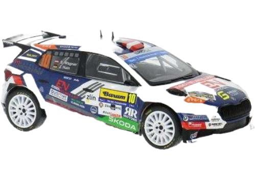 SKODA FABIA RALLY2 EVO N10 2位 ラリーバルム 2024 S.ワグナー/ IXO 1/43 ミニカー
