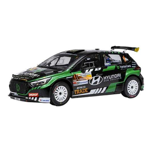 Hyundaiヒョンデ i20N No.1 ラリー デイブレイカー 2024 ブラック/グリーン / IXO 1/43 ミニカー