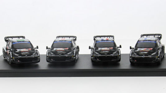 Toyotaトヨタ Yarisヤリス GR セット FIA ラリーチャンピオンシップ マニュファクチャラーズ 2024 4台セット ブラック / IXO 1/43 ミニカー
